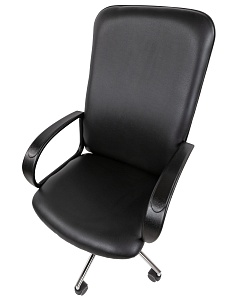 Офисное кресло CHAIRMAN 278 хром, экокожа, черный